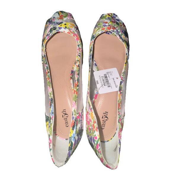 NWT 9.5 M-East 5th Rani Women’s peep toe slip on shoes SRA - Picture 2 of 5